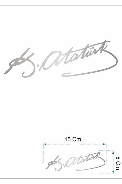 stickerusta Kemal Ataturk Signature Mustafa Kemal Ataturk Sticker 00016 Car Auto Motorcycle Caravan Sticker