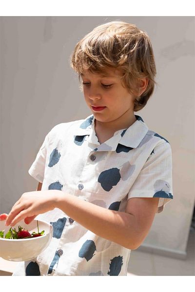 minojoy Radoxo Cotton Short Sleeve Boy's Shirt