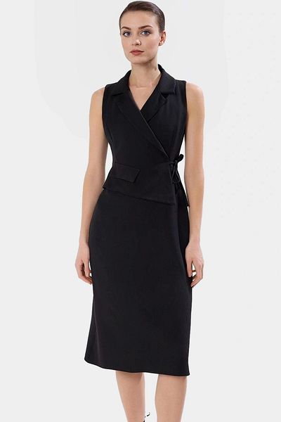 PayBuy Chic A-Line Midi Dress Summer Polyester Elastane Woven Modern Style Carefully Selected