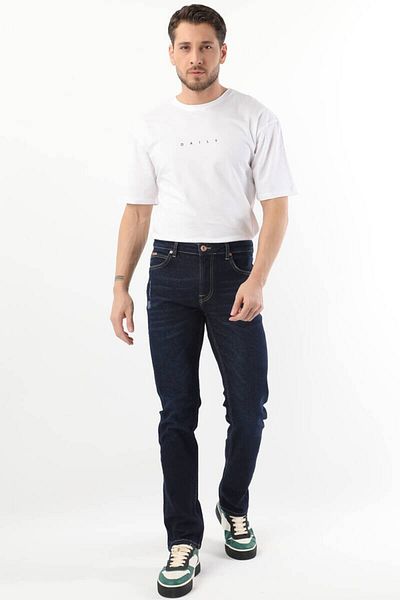 BANNY JEANS Мъжки дънки Regular Fit, тъмносини