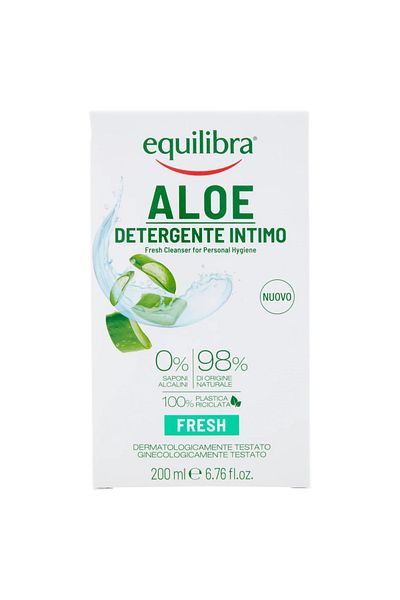 Equilibra Aloe Solutie Curatare Pentru Igiena Intima, Fresh - Efect De Prospetime, 200 ml