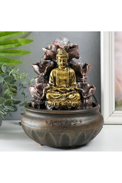 BLA BLA FOAM Fântână decorativă de interior cu Buddha și cascadă LED