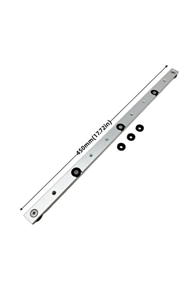Choice 450mm Silvery T Track Miter Bar Slider,Aluminium Alloy Miter Bar,Jig and Fixture Bar Slider Table Sa