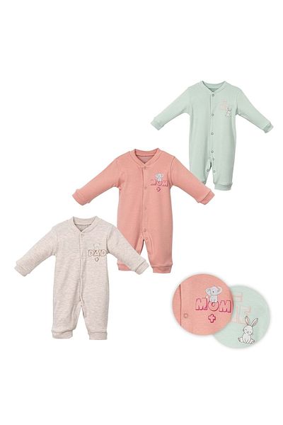 Necix's Mom Dad Pantless Jumpsuit Set Mint Green