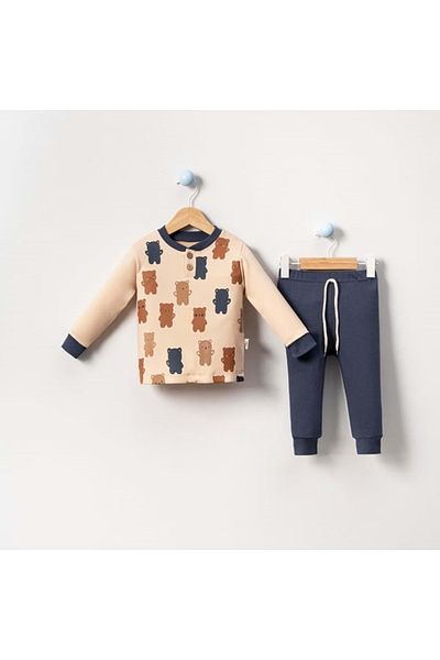 Necix's Teddy Bear Sweat Tracksuit Set Indigo