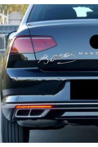 stickerusta Kemal Ataturk Signature Mustafa Kemal Ataturk Sticker 00016 Car Auto Motorcycle Caravan Sticker
