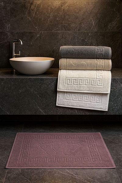 Güvenal Pina Foot Towel 5-Piece Towel Mat Set |   Bath Mat |   Towel |   Foot Towel