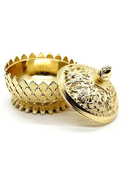 BLA BLA FOAM Incense Cone Holder in Lotus Shape - Golden
