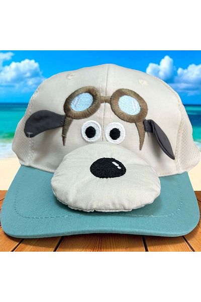 Balgüneş Tekstil 1/3 Years Old Pilot Dog Boy's Cap (48-50 cm) Mint Green