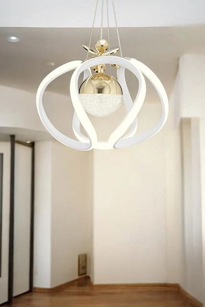 EY-EL TASARIM A++ Plus Octopus White Gold Led Chandelier Pendant Lamp Bulk