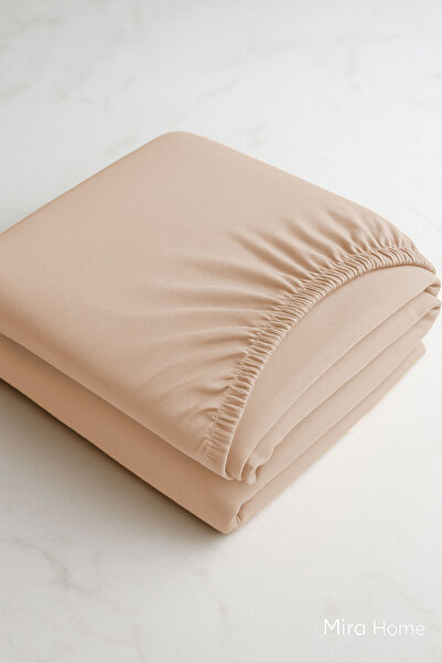 Mira Home Double Plain Combed Cotton 100% Cotton Elastic Sheet 200X200 Cm King Size