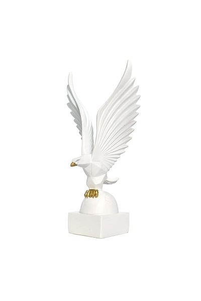 BLA BLA FOAM Large Eagle Statue from Resin for Interior Decorations 33 cm