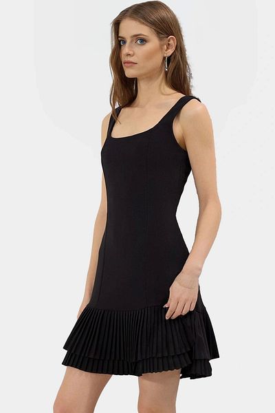 PayBuy Women's Mini Pleated Dress 88% Polyester Summer Casual High Quality