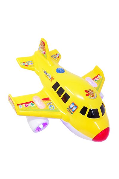 Salamandra Avion de jucarie pentru copii AIRBUS, galben