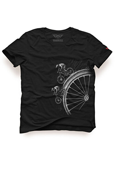 Tarrzzcom Unisex Tasarım Tshirt Extreme Bisikletçi Tasarım Tişört - Bisikletç...