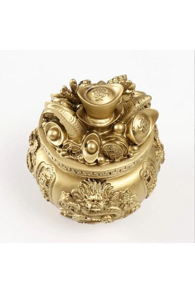 BLA BLA FOAM Statueta Vasul Bogatiei Feng Shui - Noroc - 11cm