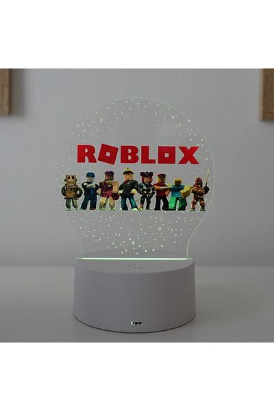ILUMISHOP LED Night Light, Roblox, 7 Colors, USB Power or 3 AA Batteries