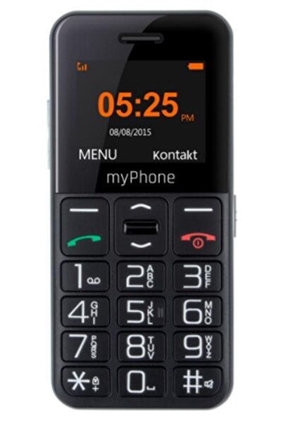 Myphone Κινητό τηλέφωνο Halo Easy, 1,77" TFT, 0,3MP, 2G, μαύρο, Bluetooth, υποστήριξη MicroSD