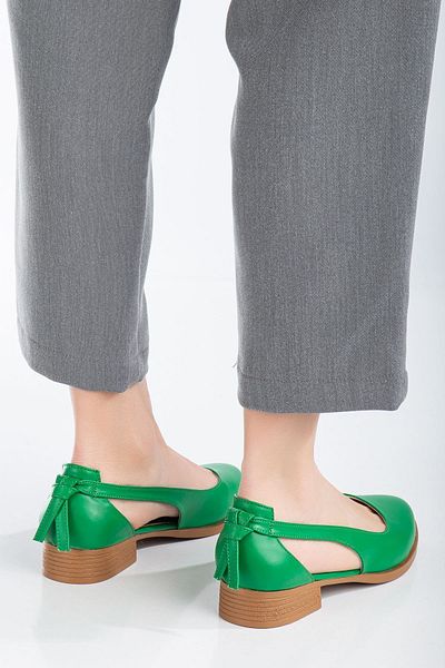 MaskButik Pantofi Volpen Skin Toc Jos Verde Menta