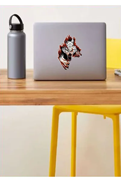 stickerusta Wolf Orion Turkish Moon Star Sticker Car Auto Motorcycle Sticker 00004