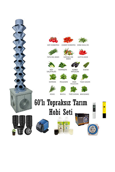 Ulu Atölye Topraksız Tarım Hobi Seti 60'lı Kule