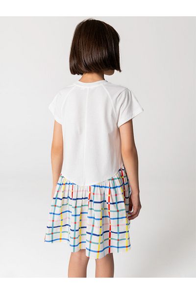 SheShe Girl's Cotton Flared Skirt with T-Shirt Body