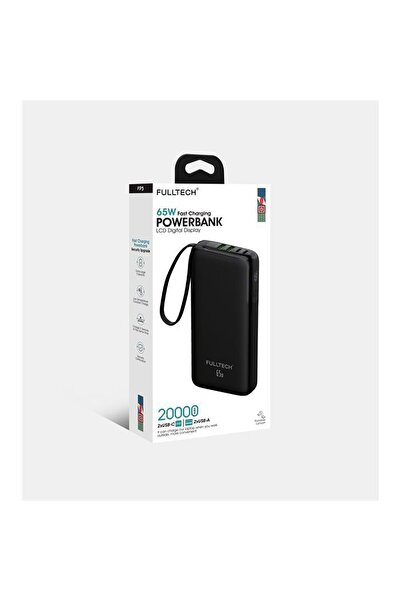 EN SİGA 65W Hızlı Şarj 20.000mAh Powerbank - LCD Dijital Ekranlı Taşınabilir Şarj Cihazı