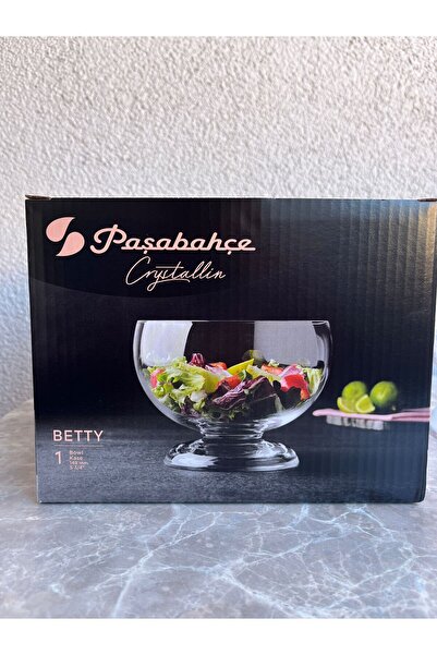 Paşabahçe 31796 Crystallin Betty Footed Salad Bowl 150mm (Hand Made) Original. It Is Boxed.