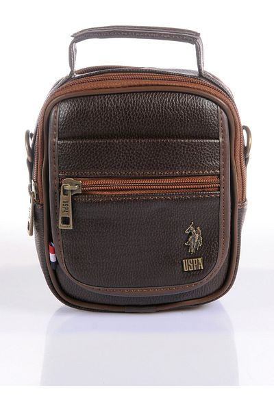 U.S. Polo Assn. حقيبة يد من الجلد الصناعي من Plevr 8416 Us Polo مع حزام كتف