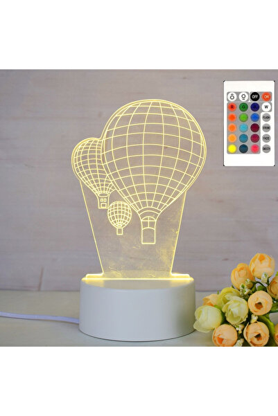 ILUMISHOP Lampa De Veghe 3D LED, Baloane, 16 Culori
