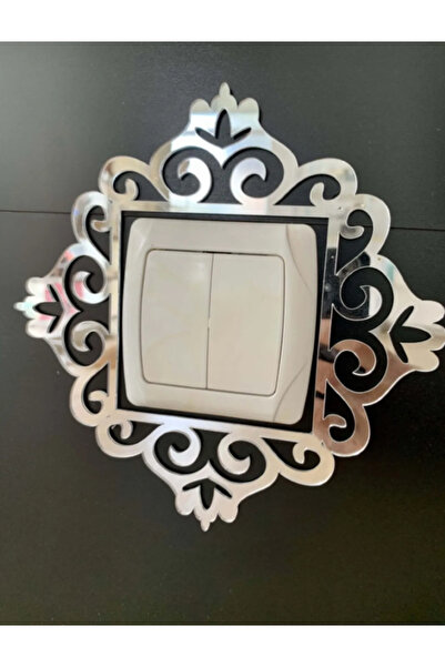 EKOSEHOME Dekoratif Priz Çerçevesi Gold Aynalı 1 Adet