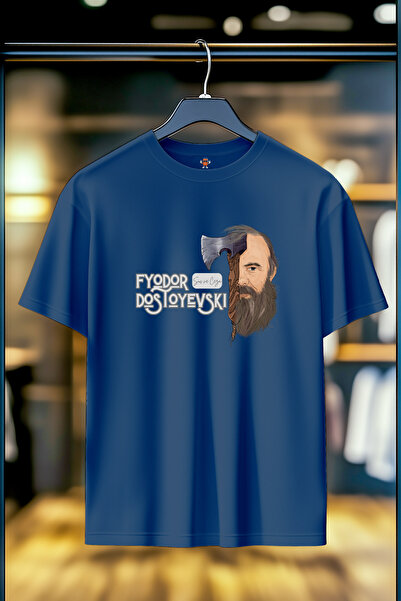 BookOrBook Μπλουζάκι Unisex Dostoyevsky Μιασμοί και Ποινή 100% Παμπακ