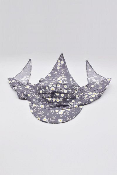 Külah Women's Safari Tie-Up Scarf with Brim Bandana Beach Hat