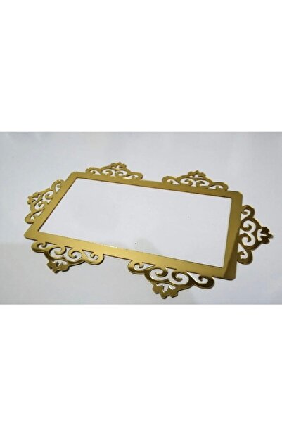Double Socket Frame Gold Mirrored 1pc