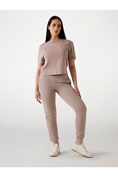 Guess Παντελόνι Jogger με ελαστικό πόδι και λογότυπο στο πλάι V2yb15kb3p2