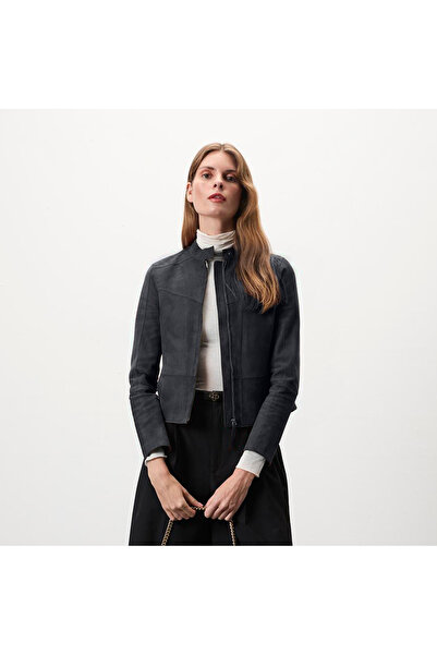 Desa Kadın Lacivert Süet Ceket