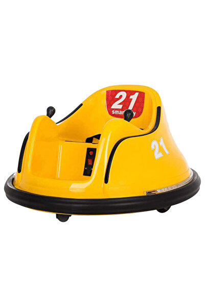 Factual Toys Kids Electric Rideon Drift Toy Bumper Car Swing Style With LED Lighting-Yellow