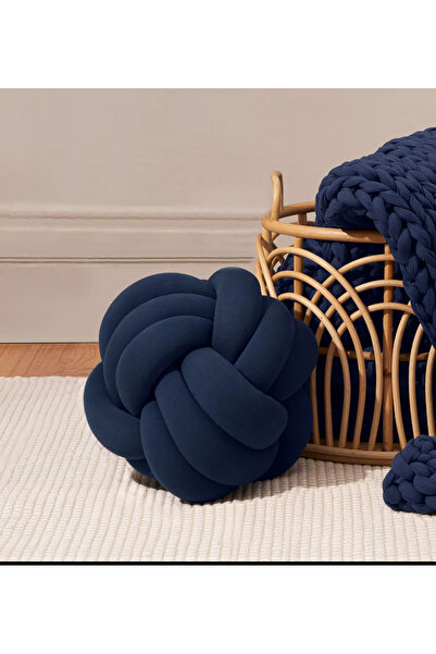 ÖrgüYastik وسادة كروية بعقدة - محبوكة