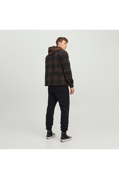 Jack & Jones Ανδρικό μαύρο αθλητικό παντελόνι Gordon Bradley (12249274-B)