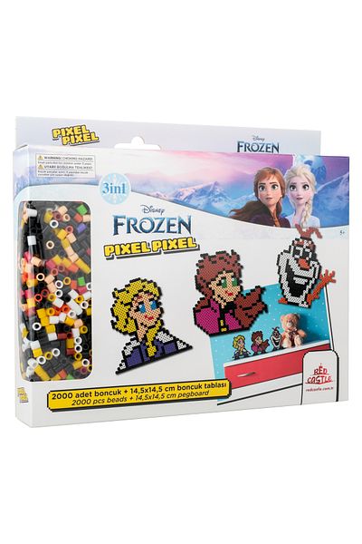 Pixel Pixel Set de activități și jucării cu mărgele, Disney Frozen 2000 buc. Colorat Bb29-01
