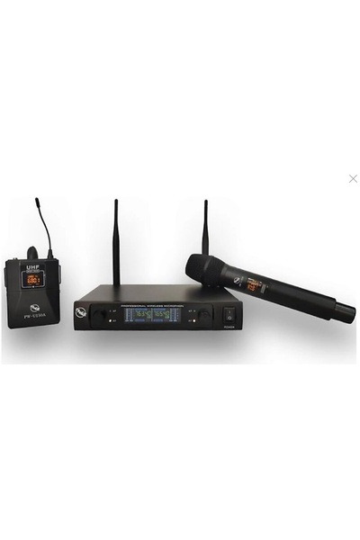 Pawer Pw-u150a Ey Kablosuz Uhf Mikrofon Seti | El Yaka Kafa Mikrofonu