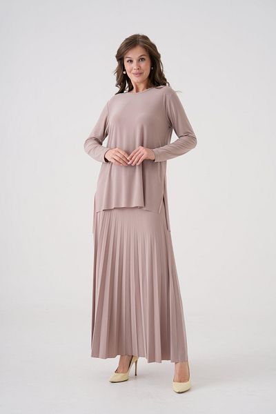 NİSUM MODA Σετ διπλής φούστας πλισέ