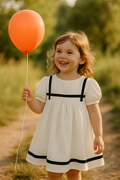 GÜL Baby Girl's Design Muslin Dress