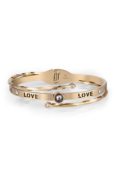 PARİGİ Prgjwl637-03 I Love You in 100 Languages Women's Bracelet