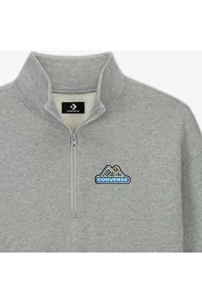 Converse Classic Erkek Gri Sweatshirt