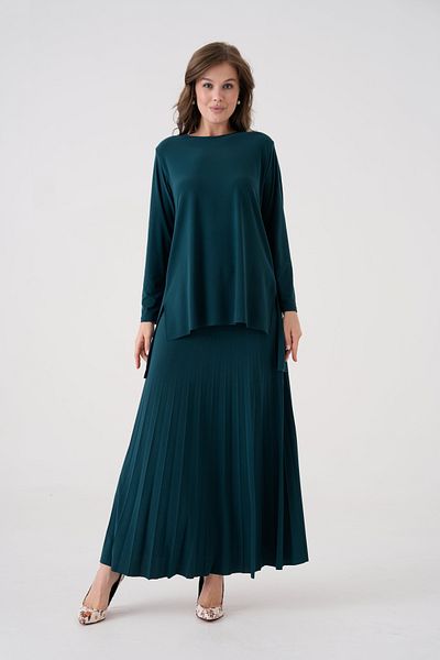 NİSUM MODA Double Suit with Pleated Skirt