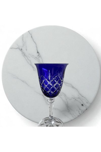 DECOSTYLE Crystal Bohemia Colored Footed Decor Square 1 Pcs