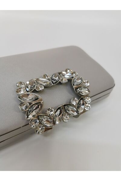 NAZART ΓΥΝΑΙΚΕΙΟ ΣΑΤΕΝ ΑΣΗΜΕΝΙΟ ΒΡΑΔΙΝΟ ΦΟΡΕΜΑ ΜΕ ΠΕΤΡΙΝΗ ΠΟΡΠΗ CLUTCH PORTFOLIO ΧΕΡΙ ΒΡΑΔΥΝΗ ΤΣΑΝΤΑ ΓΑΜΟΥ ΑΡΡΑΒΑΤΗΡΙΟΥ