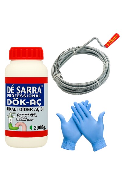 GMC Power Tools GMC De Sarra Dök-Aç 2 Litre Banyo Lavabo Gider Açıcı ve 5mm 5...