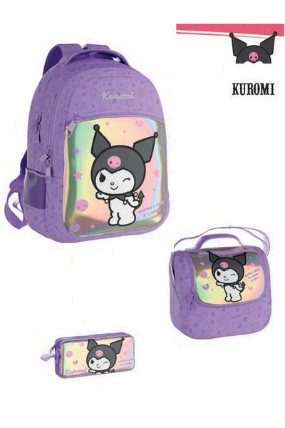 ADASRA Geantă de școală Kuromi - Rucsac - Licențiat original / Cutie de prânz...